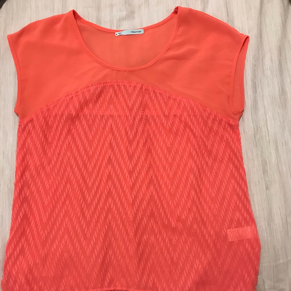 Maurice’s orange blouse